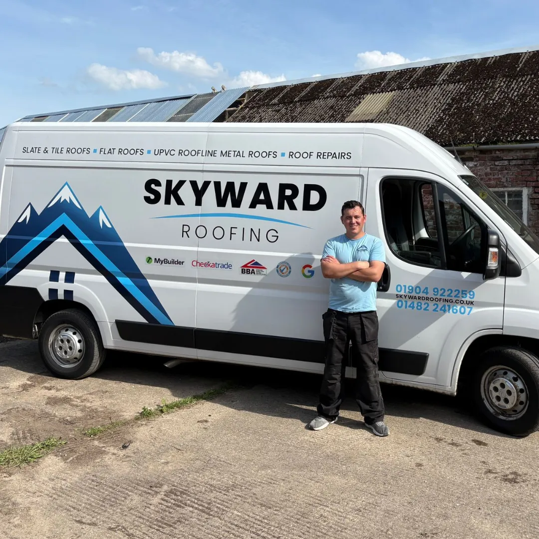 Heath Watson, owner of Skyward Roofing